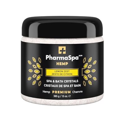 PharmaSpa Hemp Spa Crystals Lemon Zest